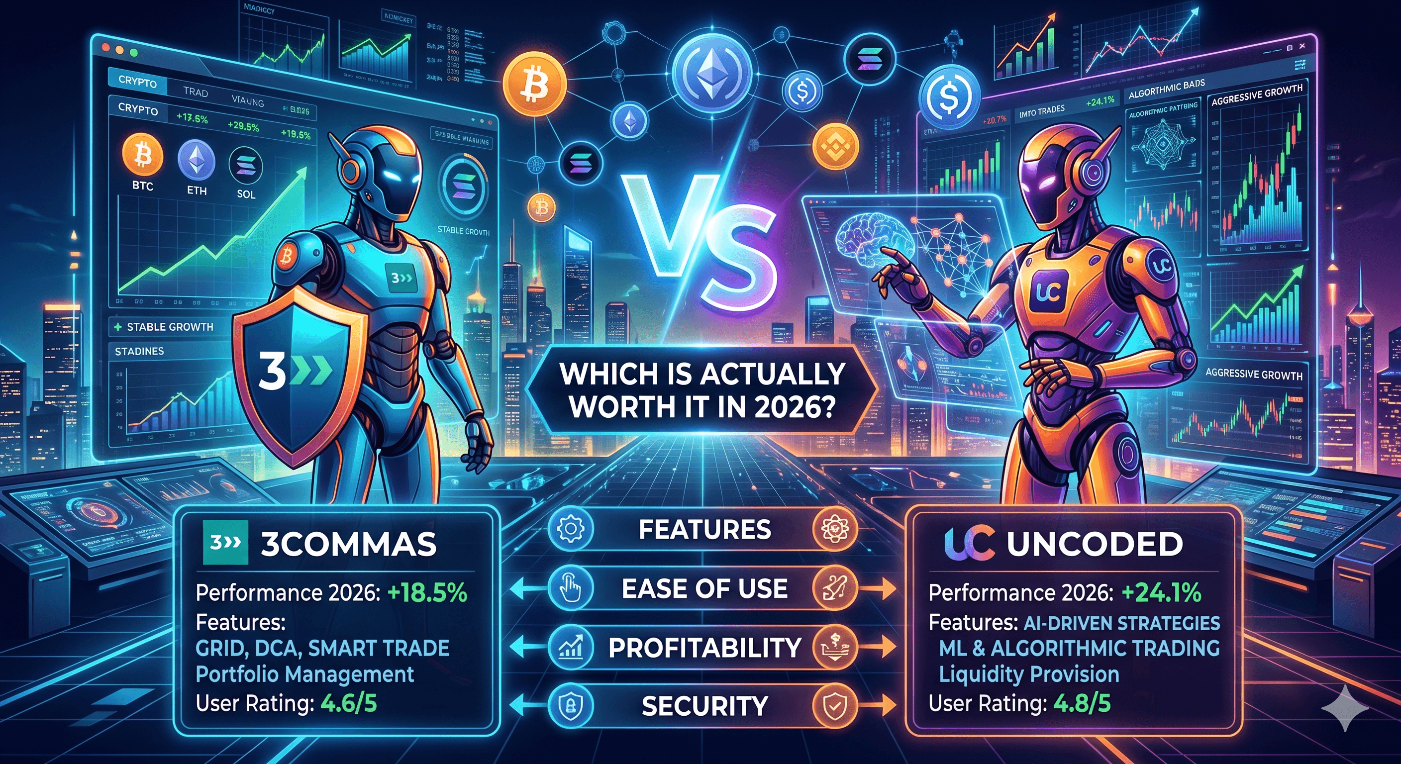 3Commas vs unCoded (2026): Which Crypto Trading Bot Is Actually Worth It?