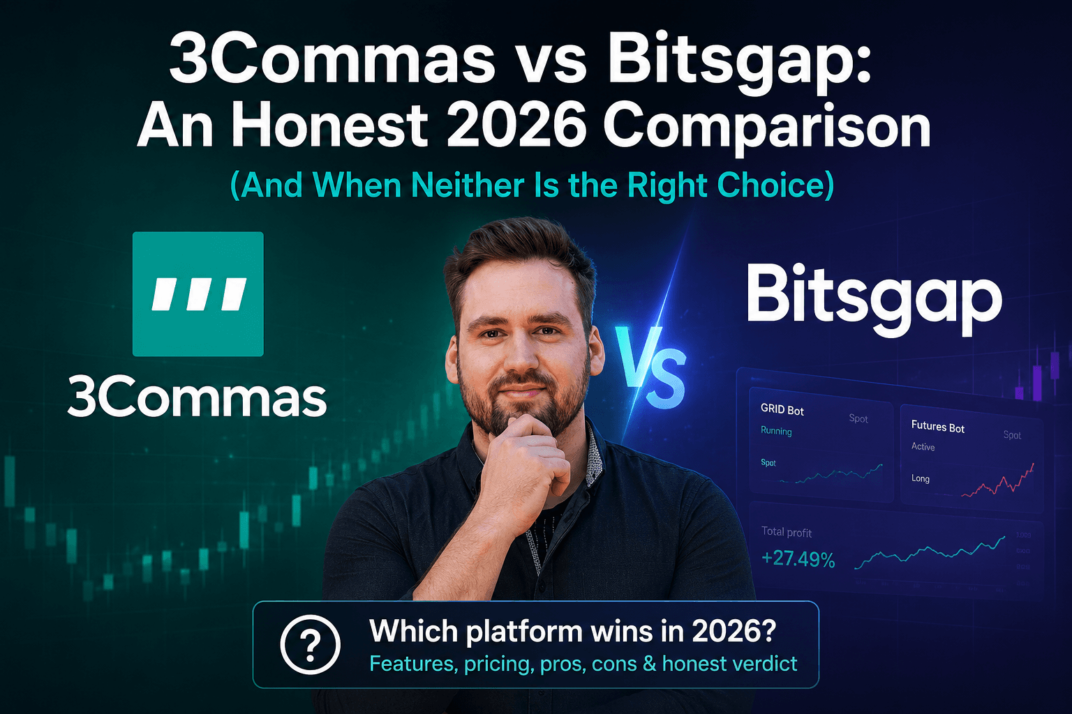 3Commas vs Bitsgap: An Honest 2026 Comparison (And When Neither Is the Right Choice)