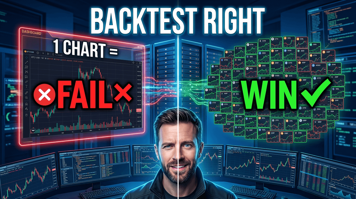 Why Your Crypto Trading Bot Backtest Fails: Test Against 100 Charts, Not One