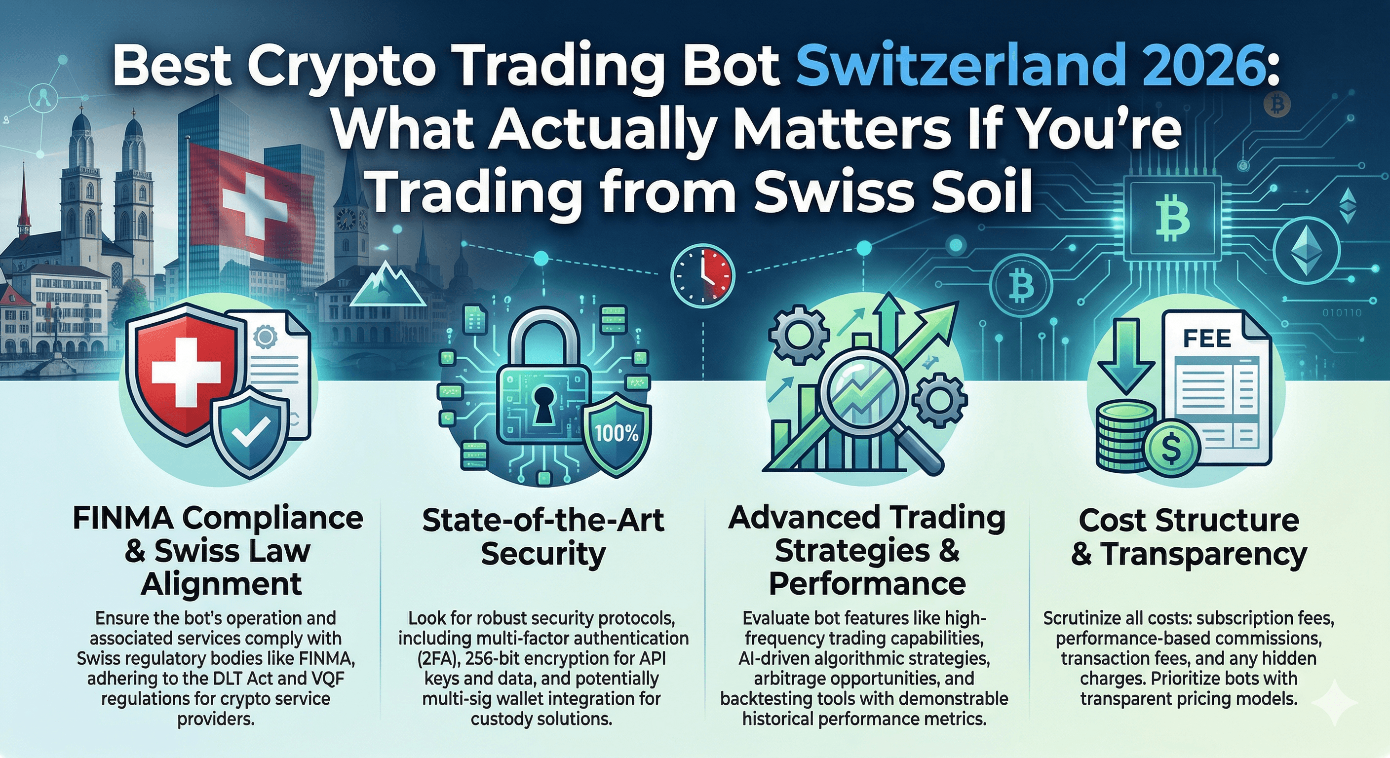 Best Crypto Trading Bot Switzerland 2026: What Actually Matters If You're Trading from Swiss Soil
