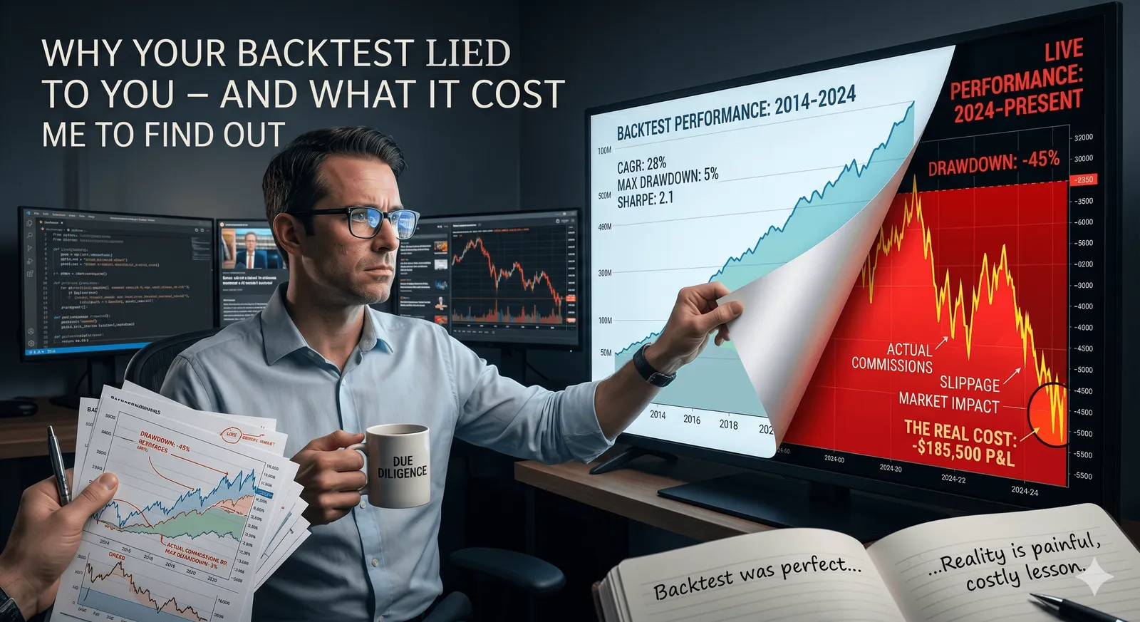 The backtest is not a simulation of reality. It's a simulation of a market that doesn't exist.